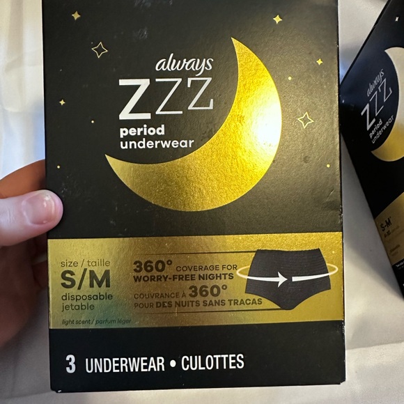 Always ZZZ Period Underwear S/M Bundle Of 2 New Boxes Never Opened - Picture 2 of 8
